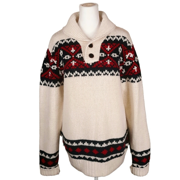 Tommy Hilfiger Sweaters - HILFIGER Apres Ski Fair Isle Sweater M-L